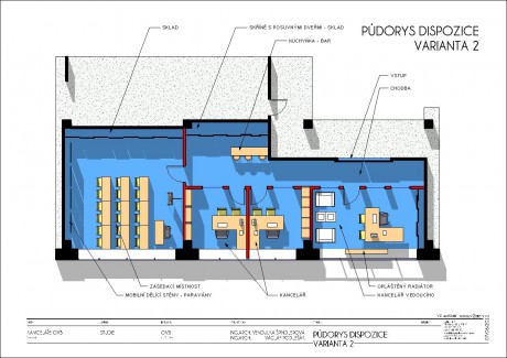 OVB KANCELÁŘE ČB V1_20110608-144154-562 - Výkres - 02 - PŮDORYS DISPOZICE     VARIANTA 2