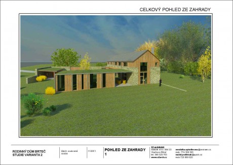 V2 BRTEČ STUDIE listopad 2011 - pohled ze zahrady ptačí
