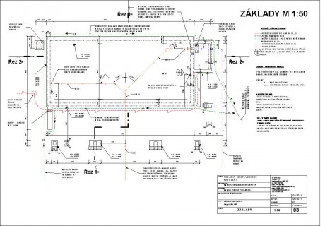 ŘEZ 2-2 - Výkres - 03 - ZÁKLADY