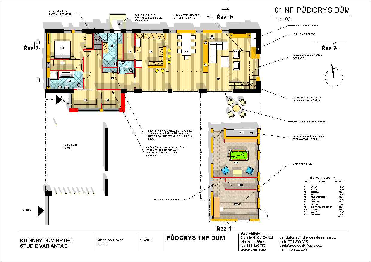 V2 BRTEČ STUDIE listopad 2011 - 1NP